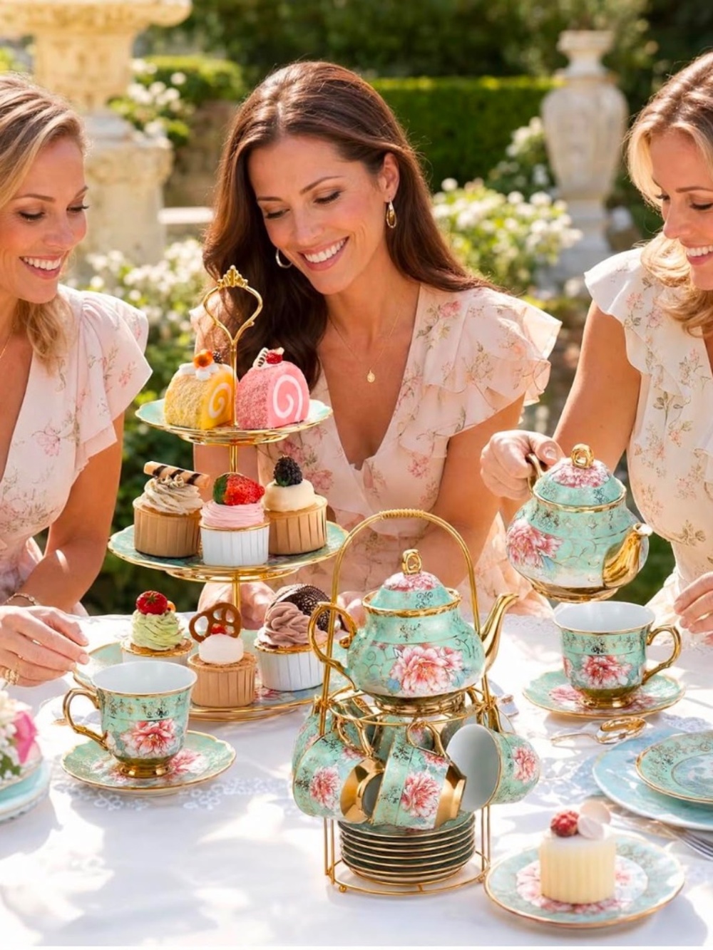 Porcelain Tea Set - Picture 5 of 6